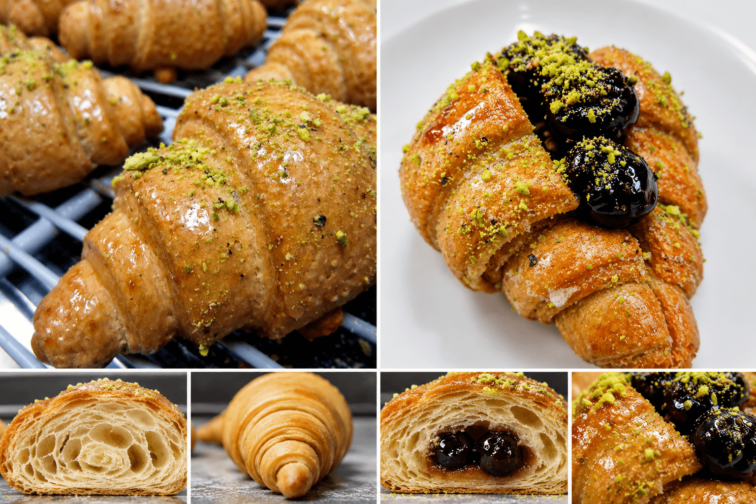 Croissant TERA con granella di pistacchio